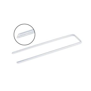 KOTWY OCYNKOWANE do agrotkaniny, agrowłókniny 4 mm 30x150x150 mm 100 szt.